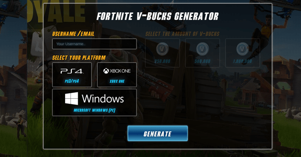 fortnite cpa generator landing page
